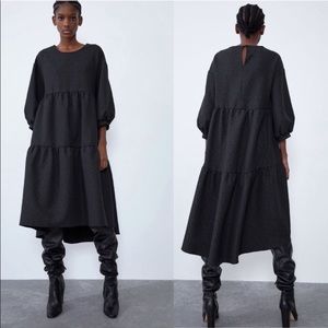 NWT Zara Voluminous Poplin Dress